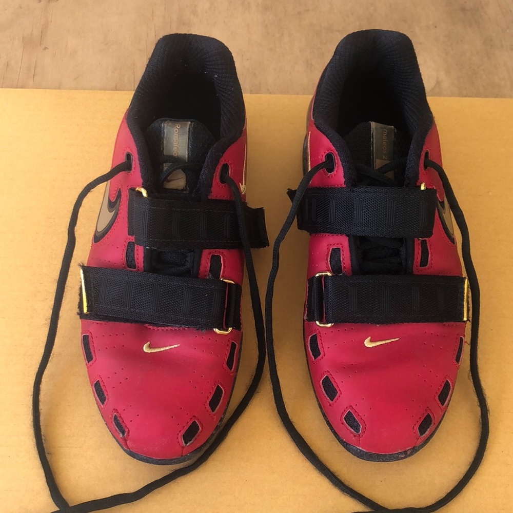 Nike Romaleos 2 Weightlifting Shoe Red-Gold-Black
